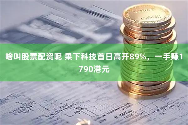 啥叫股票配资呢 果下科技首日高开89%，一手赚1790港元