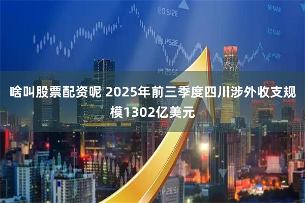 啥叫股票配资呢 2025年前三季度四川涉外收支规模1302亿美元